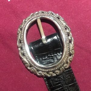 Brighton Reversible Croc Embossed Leather Belt 36200 size L